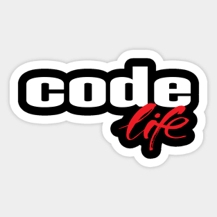 Code Life Programming Artificial Intelligence Robotics Sticker